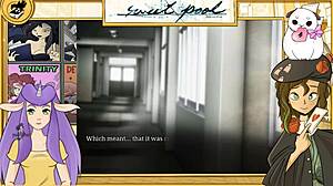 Get turned on by a sexy bodybuilder in this uncensored hentai game