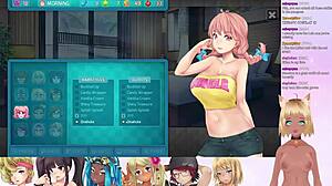 Hentai streamer lewdneko gets wild with HuniePop 2 threesome