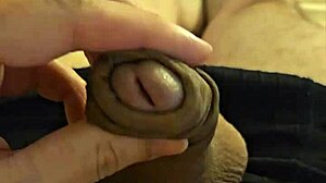 Hunky Latino man masturbates on camera