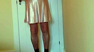 Marina's sissy journey with chastity and lingerie