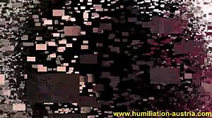 Femdom mistress uses feet to humiliate submissive