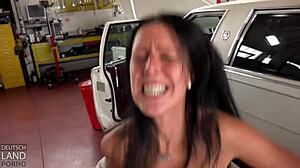 hey, texas patty gets hot in the limousine with wild anal action