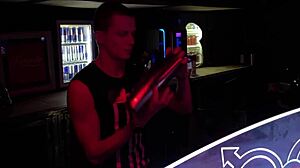 central station gay club guest bangs bartender for cash