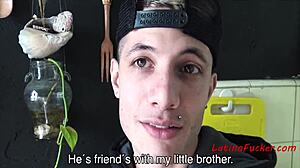 Latino bisexuals have fun on camera for money - POV and gay