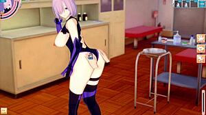Fate grand order anime with 3d henti and nipple play