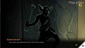 So this goblin king in hentai game catches a girl and massages her pussy in escape dungeon