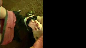 Amateur hottie gives a blowjob on their first date