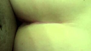 Amateur couple’s bathroom Xmas quickie with doggy style action