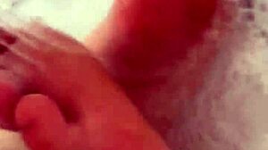 Steamy shower scene with foot fetish action