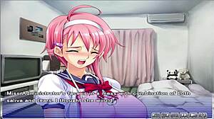 Animated hentai with a busty girl in Apartment of love episode 5