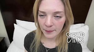 this blonde 18-year-old newcomer is just insanely cute and wholesome.