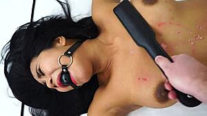 wow, spanking and wax play on my tied asian girlfriend ending with cum in mouth!