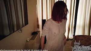 Pretty’s POV experience with double dildo on a lesbian date night