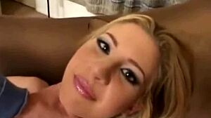 A teenage woman with sexy underwear on gets hard sex with facial finish
