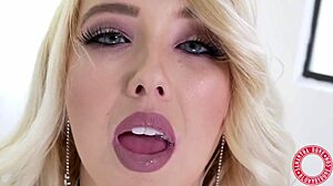 samantha rhone slips into dark stockings to finger her trimmed pussy slowly.