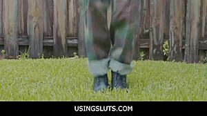 Boot camp babes get drilled by horny drill instructor