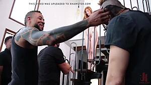 uhh, got wrecked in a 6 on 1 gangbang, total anal chaos!