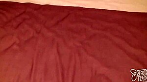 Young and skinny amateur teen in first time sexual experience in front of camera