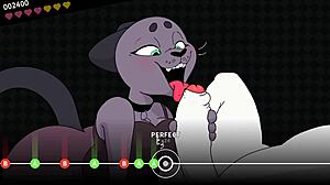 Furry Cathy's banging session with 100 accuracy