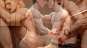 Dirty talking and fingering in a group orgy in a bar