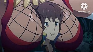 Kazuma on the boobs of Sylvia in the style of Portuguese porn