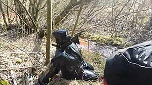Femdom threesome with a brutal and outdoor scene