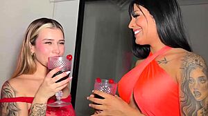 Big ass latina gets pounded at wild party
