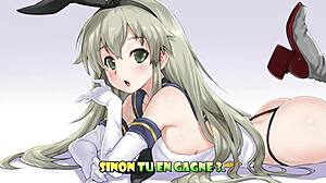 Femdom and CBT action in Shimakaze hentai game