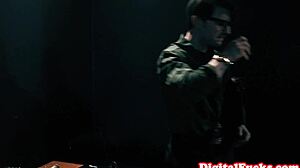 Beautiful long haired femdom dominates her sub in a full movie