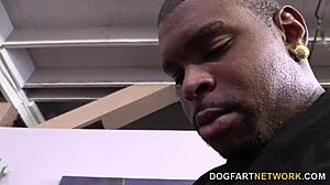 Tiffany doll enjoys double penetration from black men