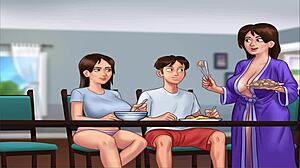 Hentai game continues with hot summer scenes