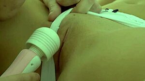 Pretty European teenage girl gets her ass fucked and her pussy teased with a toy