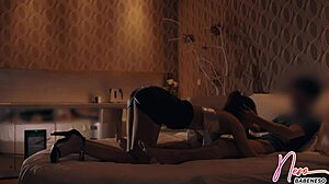 Slut babe gets fingered and fucked in different positions