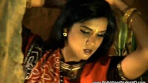 Pretty Indian woman dances erotic dance routine