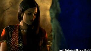 Pretty Indian woman dances erotic dance routine