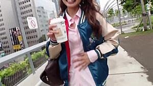 Hey, can you handle this cute Asian babe's epic handjob creampie?