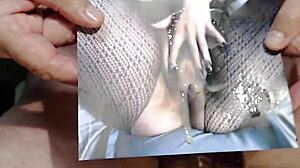A homemade video of a woman masturbating with a close up shot