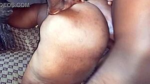 Beautiful woman with curvaceous body and black skin