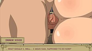 uhh, cheatin blonde wife got her tight pussy creampied by huge cock... almost caught!