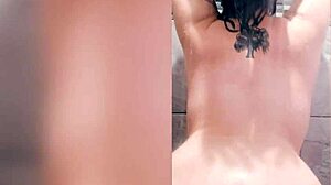 Bathing like a nude in the gym of the public