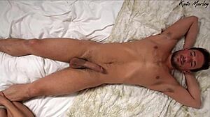 Skinny amateur wife gives her husband a sensual massage