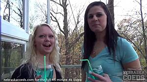 Nervous College Student Strips Naked for First Time on Camera