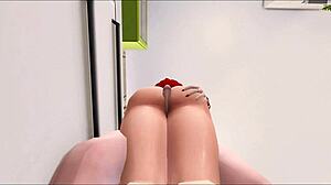 My goth girlfriend in Sims 4 futa action! 🎮