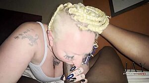 Livieblainn wakes up Jay Playhard for sloppy interracial action with monster black cock.