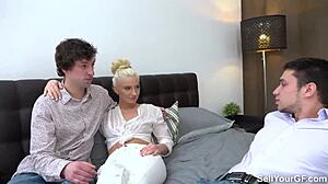 Hey, wanna see hubby watch Angelika Cristal get drilled by another guy?