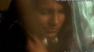 A hot Indian princess strips and pleases herself