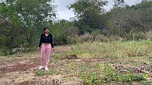 Real Sex on the Road, Don't Stick It in Me Here, Just Fuck Me in This Street, Hot Busty Big Ass Girl Begs for It