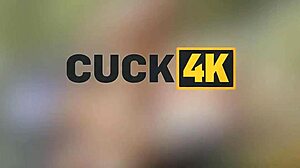 Husband watches as his wife gets fucked by two men