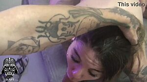 naughty girl grabs two huge cocks and cums hard 😜