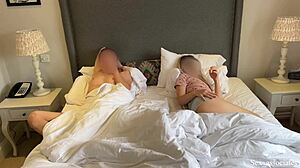 Accidental bed-sharing with a coworker leads to steamy fun